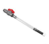 Bulevisiter Tuyau de remplissage de carafe de carburant avec valve d'arrêt, tuyau de remplissage de carburant ABS de 440 mm, compatible avec le ravitaillement en carburant de voiture et de camion