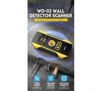 Bulevisiter WD-02 Scanner mural détecteur de métaux pour fils sous tension AC, clous en bois et métal avec détection de profondeur de 120 mm, écran couleur, batterie rechargeable, pour industriel et