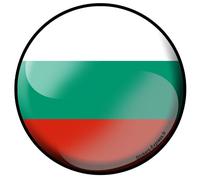 Bulgarie Rond - 5x5cm - Sticker/Autocollant