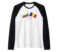 Bulgarie Roumanie Drapeaux Croisés Bulgarie Roumanie Amitié Manche Raglan