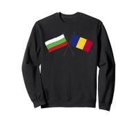 Bulgarie Roumanie Drapeaux Croisés Bulgarie Roumanie Amitié Sweatshirt