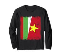 Bulgarie Vietnam Demi-Drapeau Bulgarie Vietnamienne Histoire Manche Longue