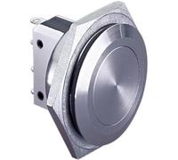 Bulgin MP0038 MP0038 Bouton-poussoir antivandalisme 250 V/AC 5 A 1 x Off/(On) à rappel (Ø x L) 27.8 mm x 25.2 mm IP66 (étanchéite des platines frontales) 1