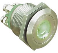Bulgin MPI001/TERM/GN MPI001/TERM/GN Bouton-poussoir antivandalisme 24 V/DC 0.05 A 1 x Off/(On) à rappel vert (Ø x L) 22 mm x 31