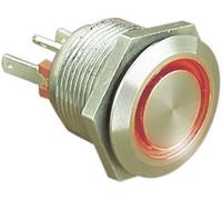 Bulgin MPI002/28/RD MPI002/28/RD Bouton-poussoir antivandalisme 24 V/DC 0.05 A 1 x Off/(On) à rappel rouge (Ø x L) 22 mm x 32.7