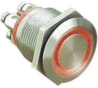 Bulgin MPI002/TERM/RD MPI002/TERM/RD Bouton-poussoir antivandalisme 24 V/DC 0.05 A 1 x Off/(On) à rappel rouge (Ø x L) 22 mm x 31