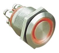 Bulgin MPI002/TERM/RD MPI002/TERM/RD Bouton-poussoir antivandalisme 24 V/DC 0.05 A 1 x Off/(On) à rappel rouge (Ø x L) 22 mm x 31 mm IP66 1 pc(s)
