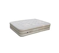 Bulgur CloudLoft Queen - Matelas de camping autogonflant avec pompe intégrée, dessus en velours pelucheux de 25 cm, base imperméable pour tentes et camionnettes, déballer → Dormez dans les années 90