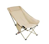 BulgurYe FeatherLite Chaise de camping 3 positions ultra légère avec dossier haut et sac de transport compact Kaki 600 g
