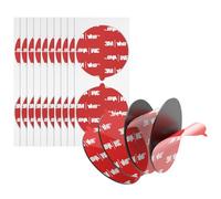 Bulina Autocollant Adhésives Double Face 5925 Diamètre 50 mm Lot De 20 Pastilles Ultra-Résistantes Noir Épaisseur 0,6 mm Rond Pour Décoration De Voiture Maison Bureau Logos