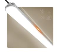 buling Neon LED Reglette Tube 60cm 18W 2250LM Lampe Plafonnier Éclairage pour Atelier, Garage, Bureau, Cave, Blanc Étanche Neutre 4000K