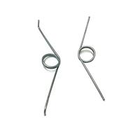 BULINO Ressorts de Torsion en Acier Inoxydable, 20 pièces, Ressort de Torsion à 2 bobines, diamètre du Fil de 1,5 mm, diamètre extérieur de 16 mm, Ressort de Torsion Rotatif, 1,5x16x51 mm