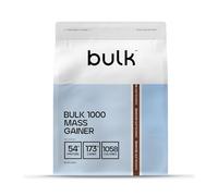 Bulk 1000 Mass Gainer en poudre | 2,5 kg | Brownie au chocolat | Gainer riche en calories avec 51 g de protéines et 165 g de glucides par portion | Au moins 1000 calories par portion