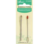 Bulk Buy : Clover Aiguille Crafts Bodkin deux Styles (3-Pack)