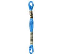 Bulk Buy : DMC Faden Sechs Fil de broderie en coton - 7,95 m, Coton, Bleu (Medium-electric-blue), 12-Pack