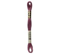 Bulk Buy : DMC Faden Sechs Fil de broderie en coton - 7,95 m, Coton, Mauve, 12-Pack