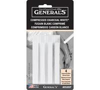 Bulk Buy : General Crayon copressed Blanc Gris anthracite de 4/pkg-assorted Dureté (3)