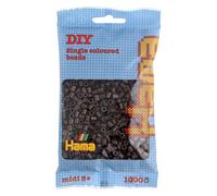 Bulk Buy:Hama Dark Brown 207-12 Midi Beads 1,000 Count (6 Pack)