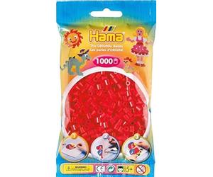 Bulk Buy:Hama Red 207-05 Midi Beads 1,000 Count (6 Pack)