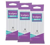 Bulk Buy : polyforme Sculpey III Argile Polymère 8 ounces-white (3)