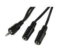 Bulk CABLE-415 Câble Jack 3.5mm Stéréo Male vers 2 Jack 3.5mm Stéréo Femelles