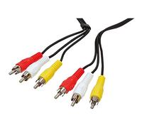 Bulk CABLE-521 Cble 3 RCA Male vers 3 RCA Male