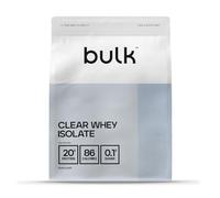 Bulk Clear Whey Isolate, 500 g, 20 Portions, Framboise Bleue, 20 g de protéines, 86 calories, Lactosérum hydrolysé à absorption rapide, Boisson rafraîchissante, Les emballages peuvent varier
