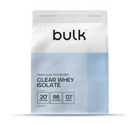 Bulk Clear Whey Isolate Moins Sucré | Thé Glacé Pêche | 20g de Protéines par Portion | Faible en Sucre | Saveur Fruitée | 86 Calories | Absorption Rapide | Boisson Protéinée | 2kg