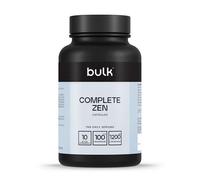 Bulk Complete Zen, 17 ingrédients hautement dosés pour contribuer à la fonction cognitive, aux performances mentales et à la concentration, Nootropique, 120 Gélules