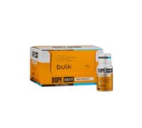 Bulk Dope Shots Boisson pré-entraînement, Framboise Bleue, 60 ml | Boîte de 12 shots de, 200 mg de caféine et 3.2g de bêta-alanine, Soutient l'énergie et la concentration à la salle de sport