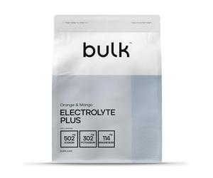 Bulk Electrolyte Plus, Saveur Orange & Mangue, 420 g, 60 portions, Recharge en électrolytes, Améliore l’hydratation, Soutient la fonction musculaire & la performance, Convient aux végétaliens