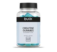 Bulk Gummies de Créatine 1 000 mg par Gummy, Framboise Bleue, 60 Gummies, Créatine pour la Performance Sportive, Force et Puissance, Format Pratique, Faciles à Consommer