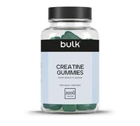 Bulk Gummies de Créatine 1 000 mg par Gummy, Pomme Acidulée, 60 Gummies, Créatine pour la Performance Sportive, Force et Puissance, Format Pratique, Faciles à Consommer
