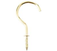 Bulk Hardware BH00037 Paquet de 35 Crochets à vis électro-laiton 50 mm