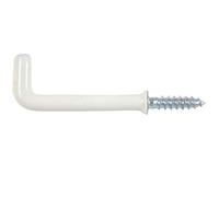 Bulk Hardware BH00049 Crochets pour placard Plastifiés, 32 mm, Set de 25 Pièces