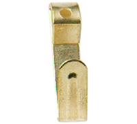 Bulk Hardware BH00083 Crochet pour cadre numéro 2 électro-laiton à fixation simple, Set de 25 Pièces