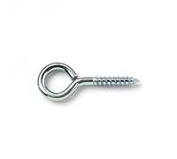 Bulk Hardware BH00103 Paquet de 25 Vis à œil en acier plaqué Gris