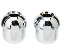 Bulk Hardware BH00343 Gland de tirage de cordon en Métal Chromé, Set de 2 Pièces