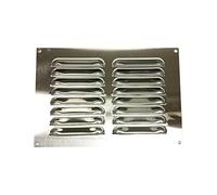 Bulk Hardware BH00537 Grille de ventilation à persienne Acier inoxydable 229 x 150 mm