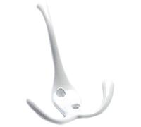 Bulk Hardware BH00831 Patère pour Chapeau/Veste triple Blanc