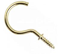 Bulk Hardware BH01114 Crochets à vis électro-Laiton, 19 mm, Set de 20 Pièces