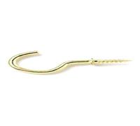 Bulk Hardware BH01115 Paquet de 20 Crochets à vis électro-laiton 25 mm