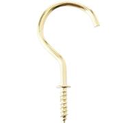 Bulk Hardware BH01115 Paquet de 20 Crochets à vis électro-laiton 25 mm