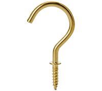 Bulk Hardware BH01117 Crochets à vis électro-Laiton, 38 mm, Set de 10 Pièces
