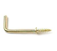 Bulk Hardware BH01120 Crochets pour placard électro-Laiton, 25 mm, Set de 10 Pièces
