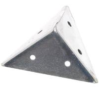 Bulk Hardware BH01162 Equerre de coin pyramide plaquée au zinc, 45 mm, Set de 4 Pièces