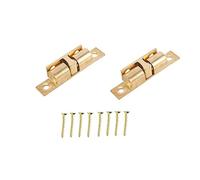 Bulk Hardware BH01248 Loqueteau à billes double Laiton massif, 50 mm, Set de 2 Pièces