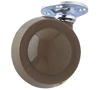 Bulk Hardware BH01547 Roulettes de type bille à plaque de fixation, 40 mm, Set de 2 Pièces