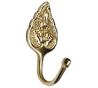 Bulk Hardware BH01605 Embrasse de rideaux feuille Laiton massif, 30 x 65 x 30 mm, Set de 2 Pièces