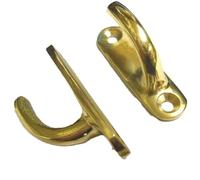 Bulk Hardware BH01606 Embrasse de rideaux moderne Laiton massif, 45 x 10 x 25 mm, Set de 2 Pièces